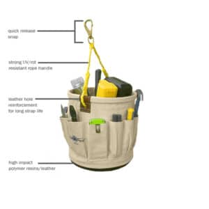 Estex Tool Bucket 12"H x 12"W with 14 I/S & 14 O/S Pkts. - 2004 product photo