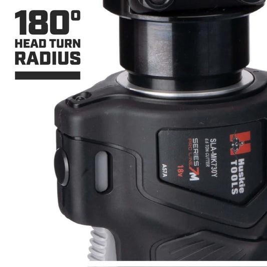 Huskie Tools 6-Ton Inline Crimping & Cutting Tool – SLA-RL7NDBG (Milwaukee Kit) BG Head