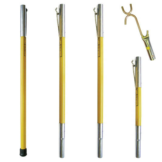 Jameson Tools FG-Series Fiberglass Pole Lay-Up Kit with Wire Raiser - FG-6-3W