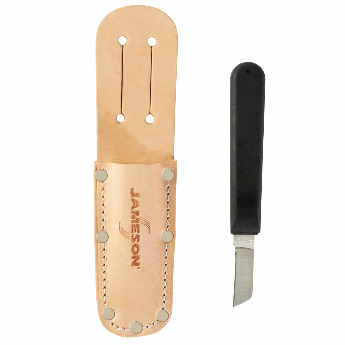 Jameson Tools Slotted Leather Pouch with Knife - 32-24P