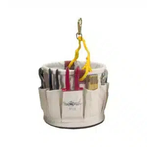 Estex Tool Bucket 12" x 12", 15 I/S Pkts, Plastic Btm, Snap - 2059 product photo