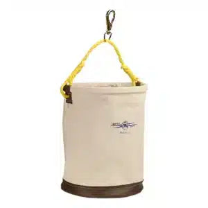 Estex Tool Bucket - 12" x 17" Canvas, Leather Bottom w/Snap - 2061-SCL-S product photo