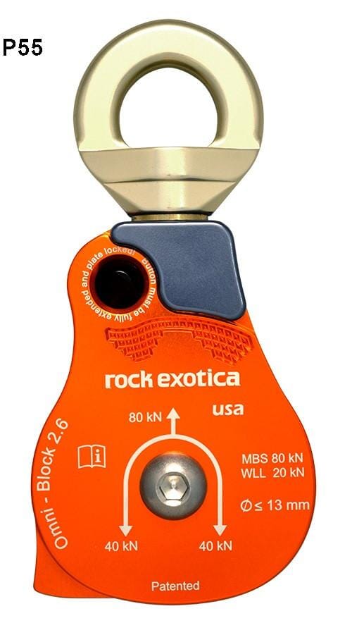 Rock Exotica Omni-Block 2.6" Single Pulley - P55